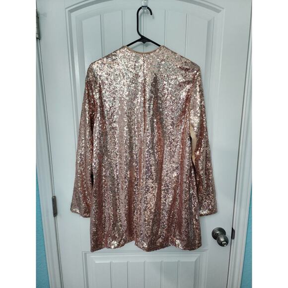 Torrid, Stretch Sequin Mesh Long Line 3rd Piece in Gold, Used, Plus Size 1 - Picture 5 of 5